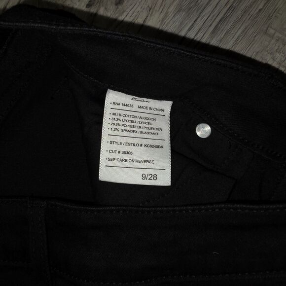 KANCAN River Denim Black Distressed Skinny Jean Size 9/28 - Picture 7 of 9